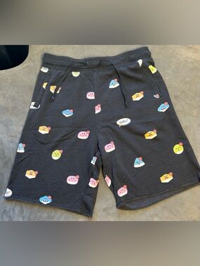 Nike Black Kids Emoji Pattern Knit Shorts size M